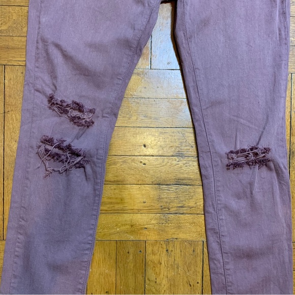 Angel Kiss Ross Pink/Rose Gold Distressed Jeans size 5 (Juniors) - Picture 5 of 14